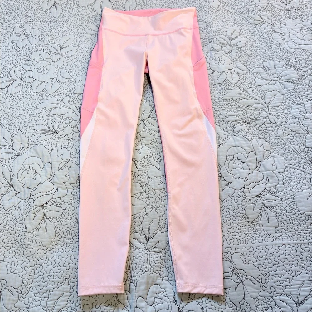 OUTDOOR VOICES  Zoom 7/8 Leggings Super Form Cosmos Pink Punch/White Sz S💚